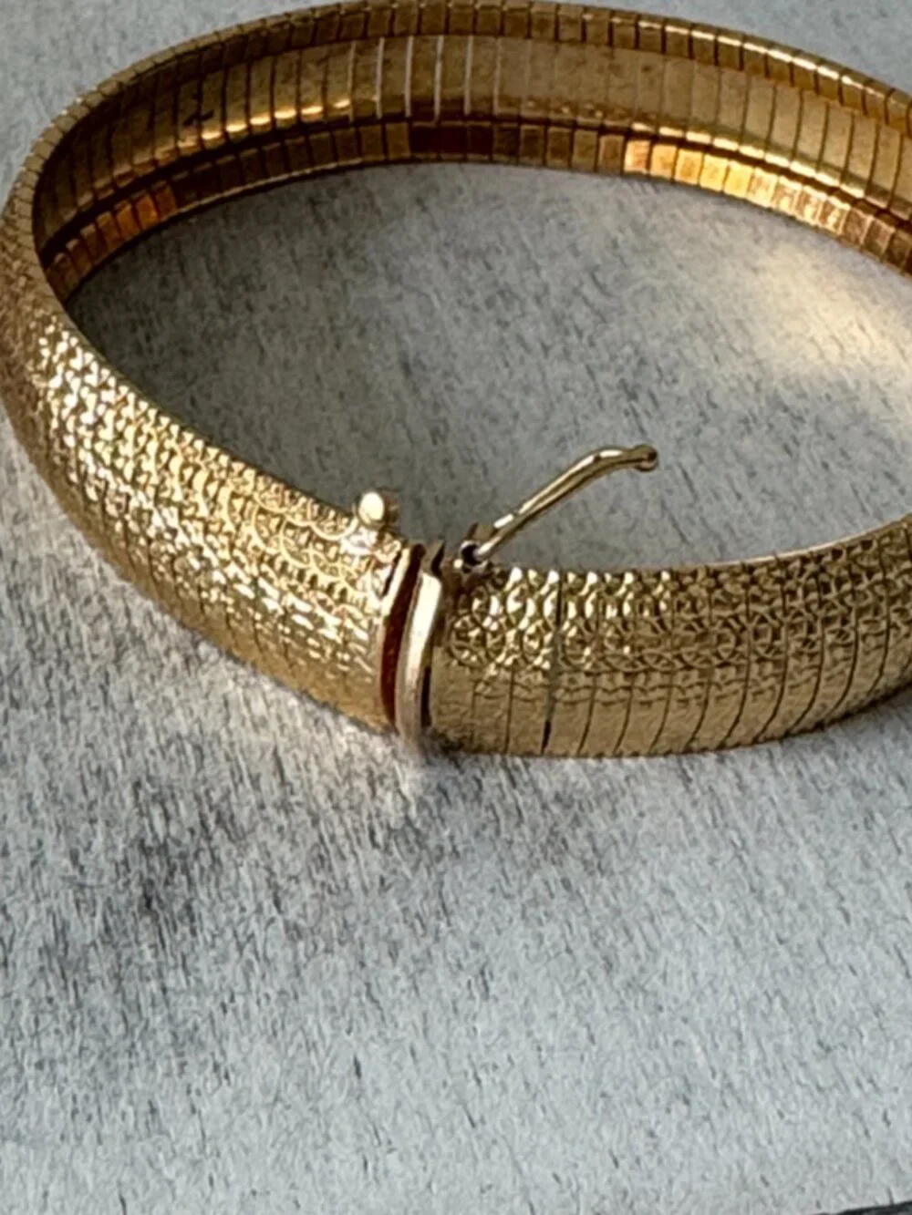 Mia Fiore Statement Dyadema Gold Plated Bronze Bracelet Italy